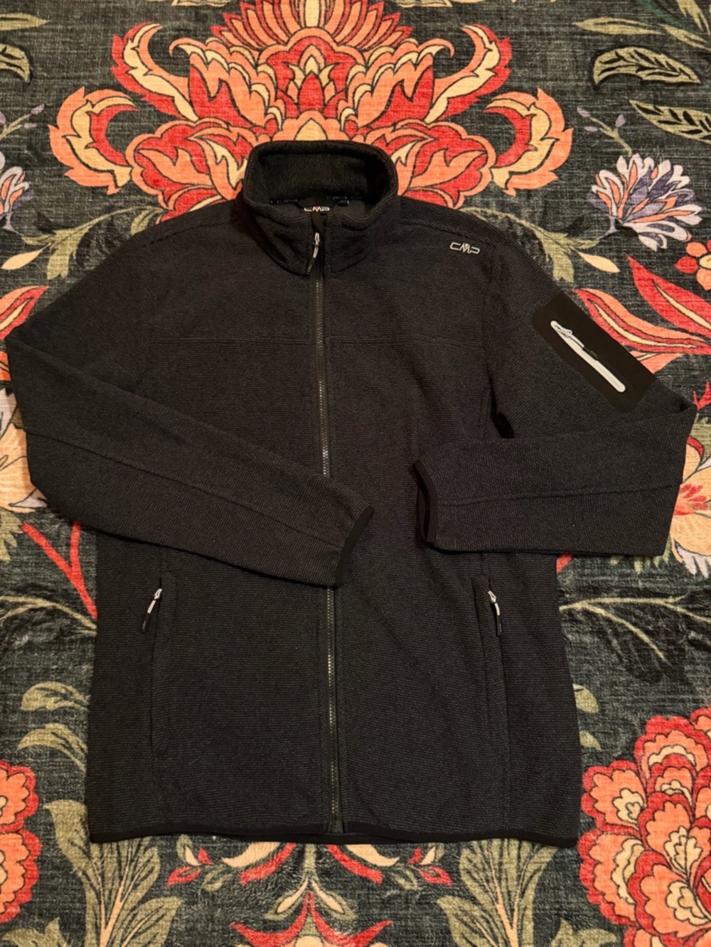 CMP Full Zip Performance Fleece Jacket Black Size Medium 🖤